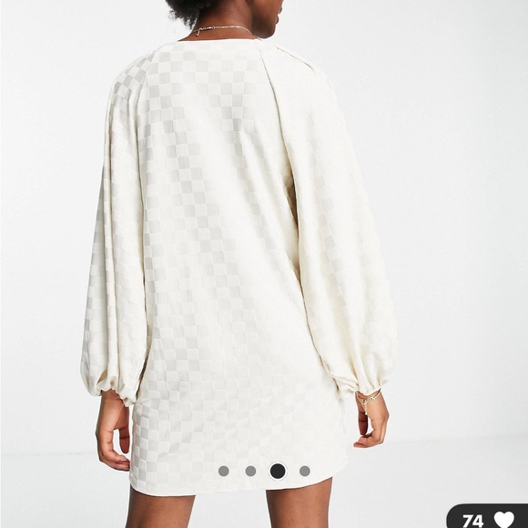 ASOS Checker Mini Dress - Picture 2 of 3
